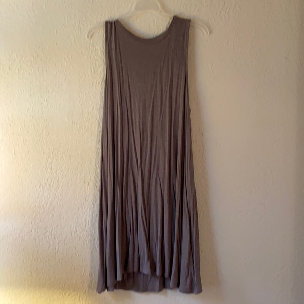 Brown dress with fringe